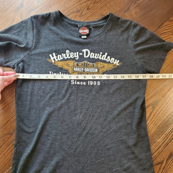 Harley Davidson women's tee shirt grey large - Picture 11 of 13